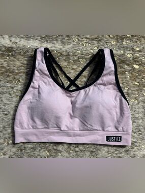Justice Pink & Black Girls Bralette Size 34
